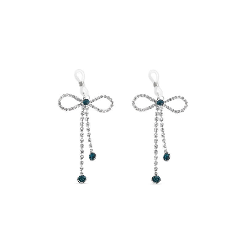Starry Teal Bow Adjustable Non-Piercing Nipple Rings - Teal - 2 pack (one pair) - image 7
