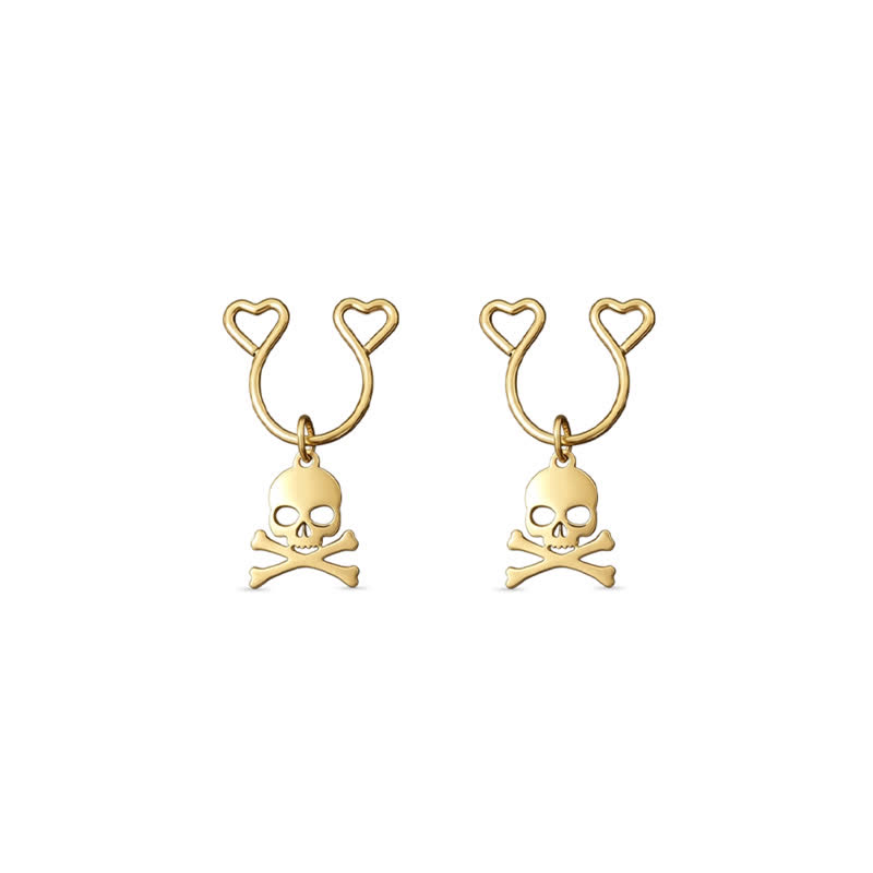 Skull Bone Adjustable Non-Piercing Nipple Rings - Gold - 2 pack (one pair) - image 6