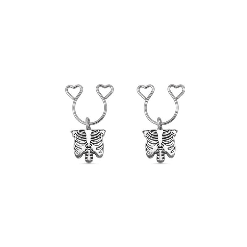 Rib Adjustable Non-Piercing Nipple Rings - Silver - 2 pack (one pair) - image 8
