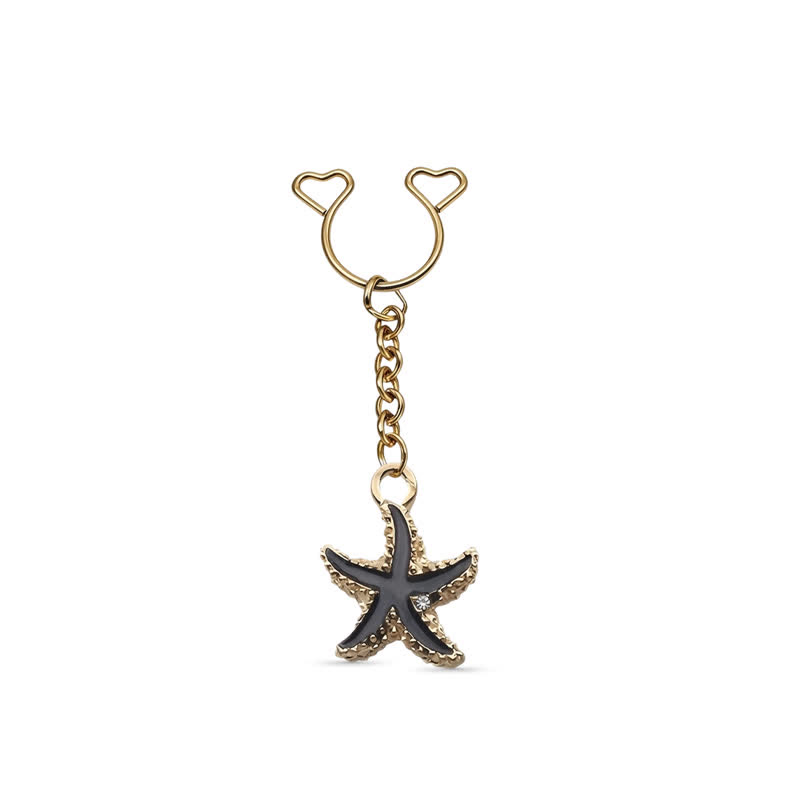 Starfish Chain Adjustable Non-Piercing Nipple Rings - image 4