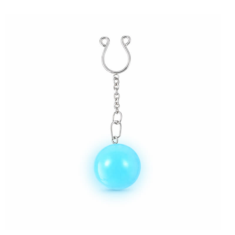 Glow Ball Chain Adjustable Non-Piercing Nipple Rings - image 1