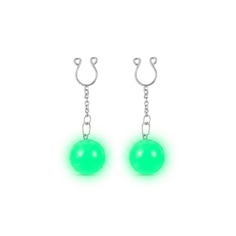Glow Ball Chain Adjustable Non-Piercing Nipple Rings - image 9