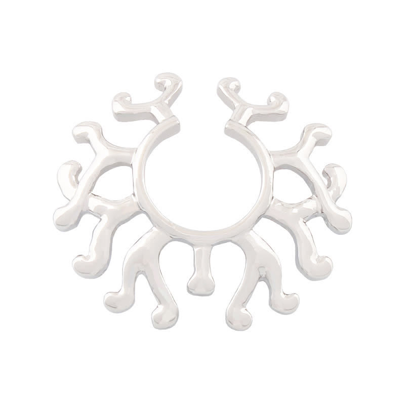 Steel Clip-On Adjustable Non-Piercing Nipple Rings - Silver - image 1