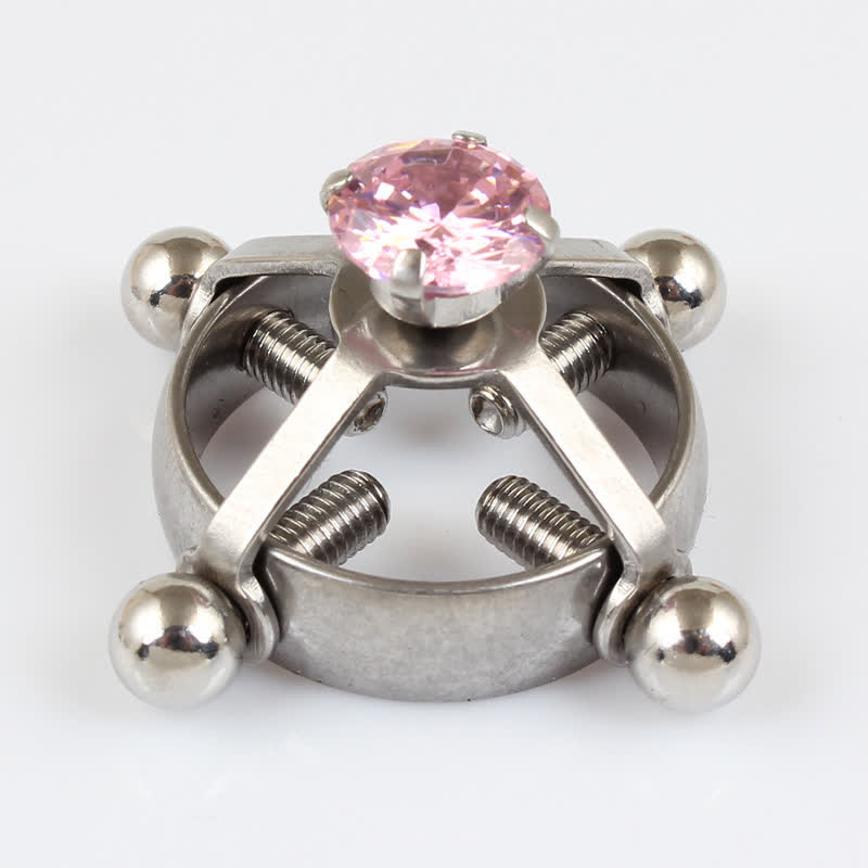 CZ Adjustable Non-Piercing Nipple Rings - image 1