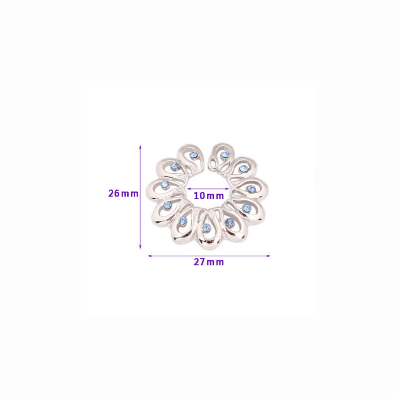 Twin Gem Adjustable Non-Piercing Nipple Rings - image 4