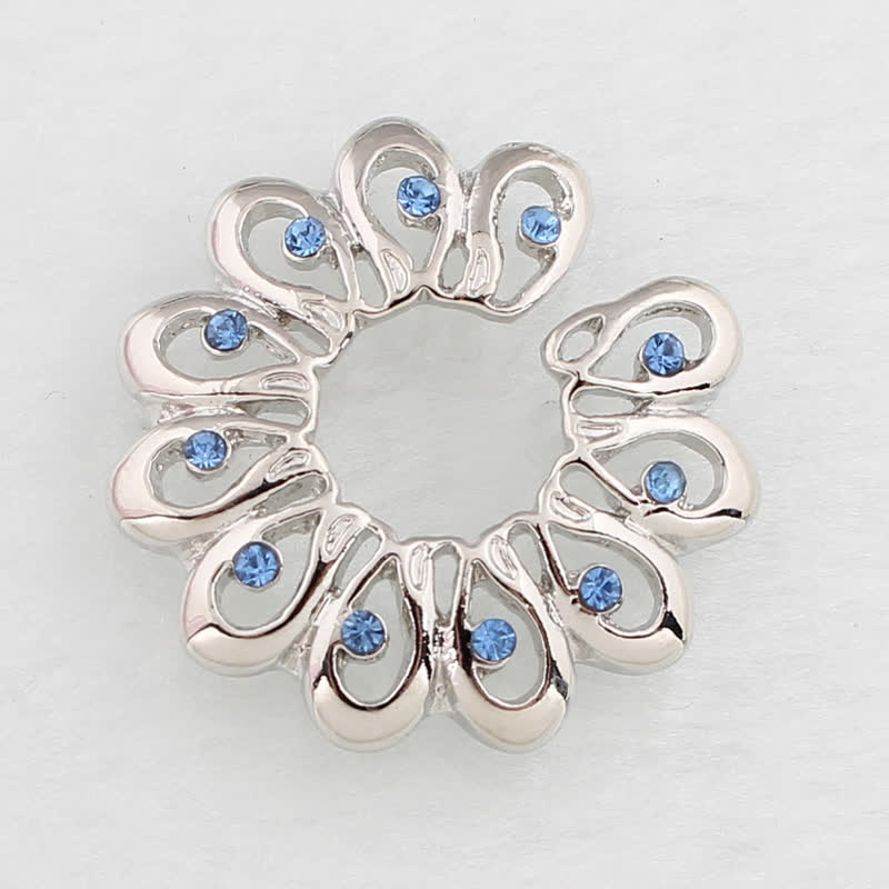 Twin Gem Adjustable Non-Piercing Nipple Rings - Aqua - image 2