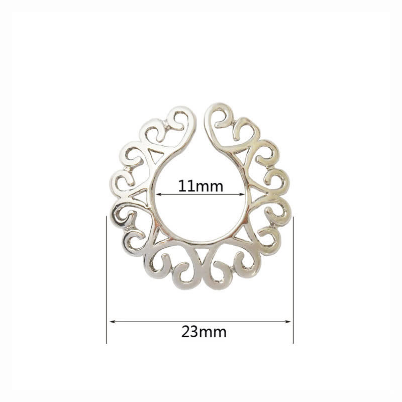 Crystal Heart Adjustable Non-Piercing Nipple Rings - image 4