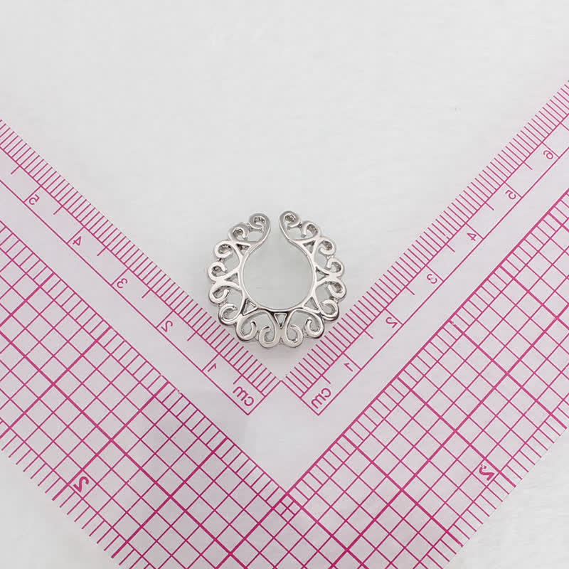 Crystal Heart Adjustable Non-Piercing Nipple Rings - image 3