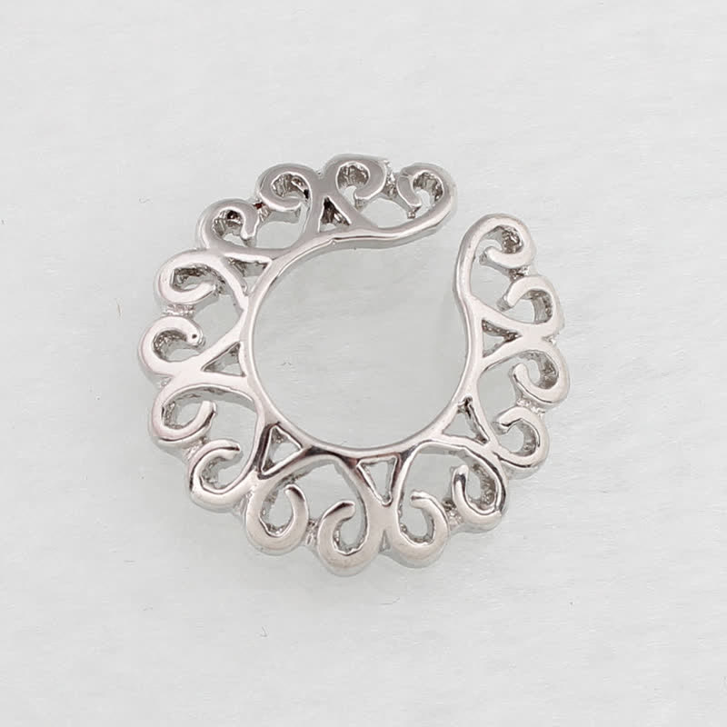 Crystal Heart Adjustable Non-Piercing Nipple Rings - image 2