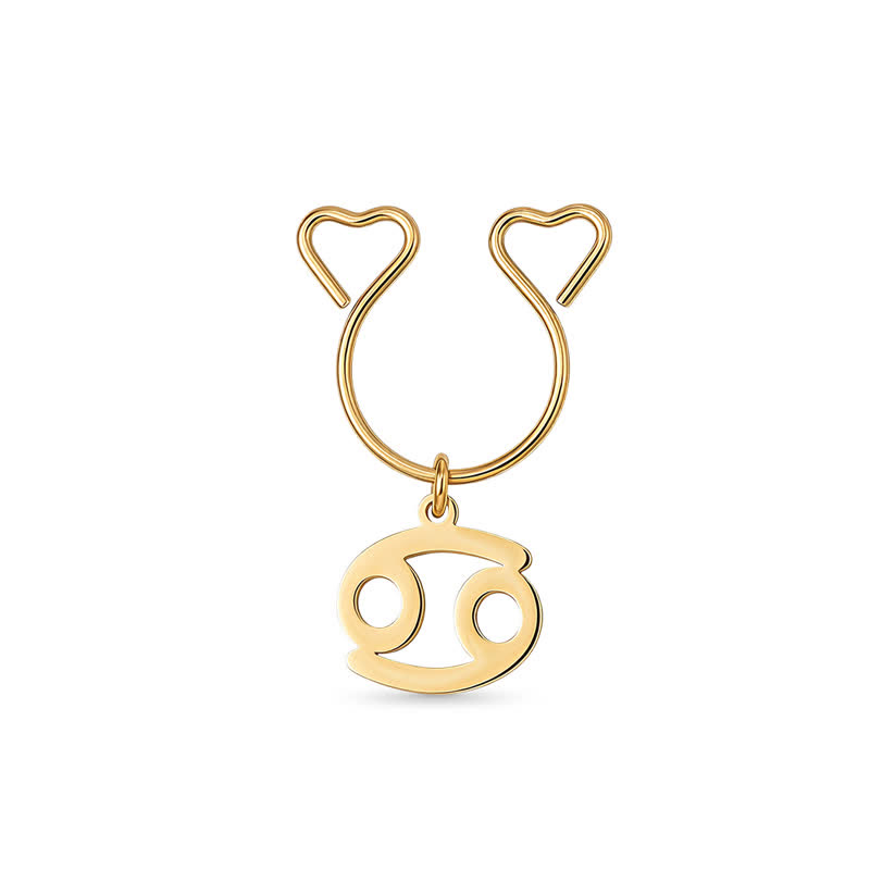 Zodiac Sign Adjustable Non-Piercing Nipple Rings - image 1