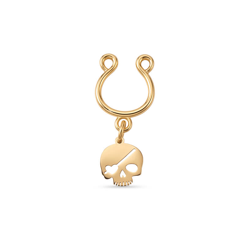 Skull Adjustable Non-Piercing Nipple Rings - image 1