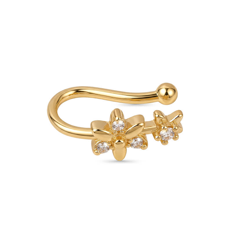 Flower Non-Piercing Nose Ring - image 1
