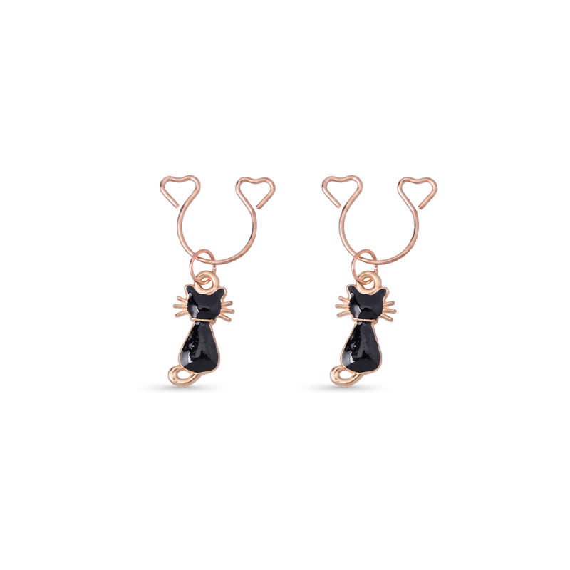 Black Cat Adjustable Non-Piercing Nipple Rings - Black - 2 pack (one pair) - image 4