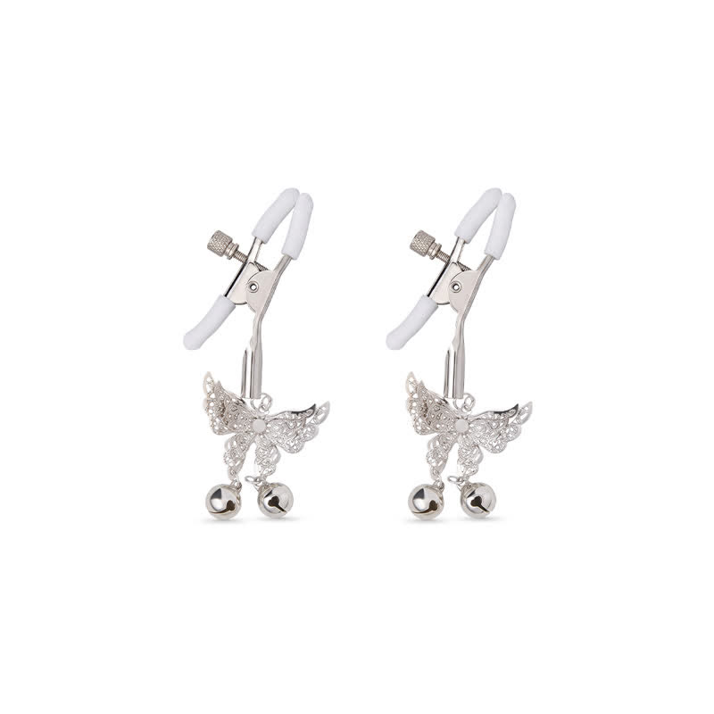 Butterfly Bell Adjustable Non-Piercing Nipple Rings - Nipple Clamps - image 8