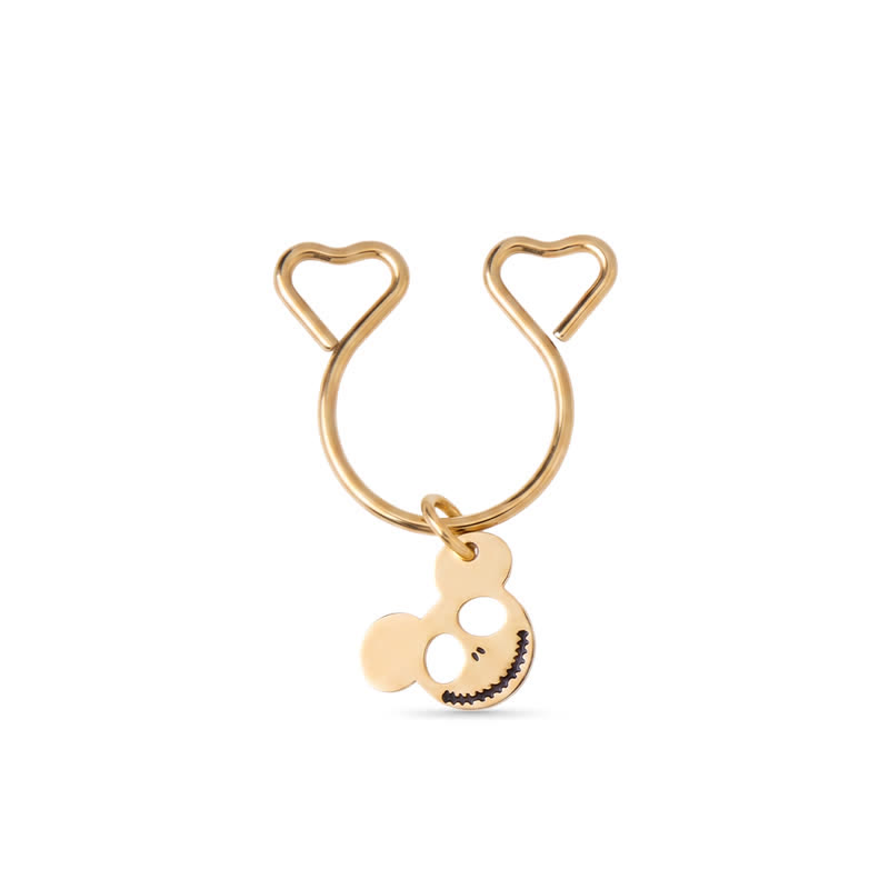 Mouse Heart Adjustable Non-Piercing Nipple Rings - image 1