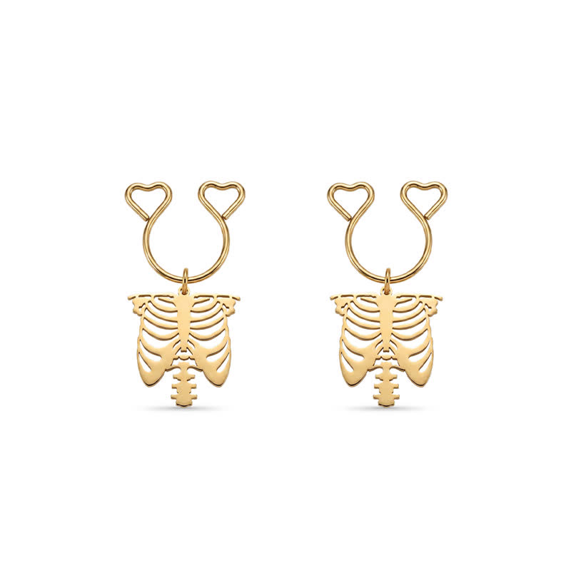 Rib Adjustable Non-Piercing Nipple Rings - Gold - 2 pack (one pair) - image 9