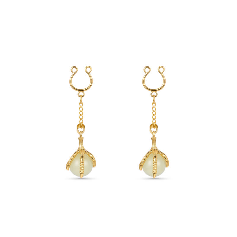 Dragon Claw Glow Orb Adjustable Non-Piercing Nipple Rings - image 8