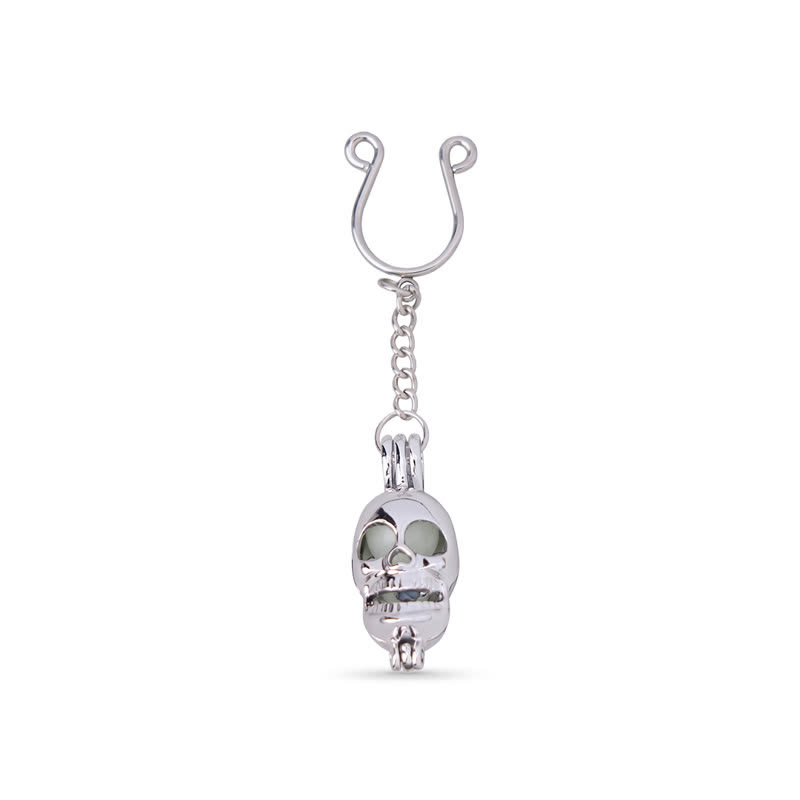 Skull Glow Adjustable Non-Piercing Nipple Rings - image 9