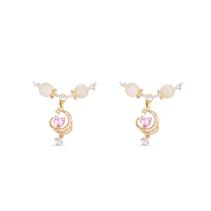 Moon Heart Adjustable Non-Piercing Nipple Rings - Pink - 2 pack (one pair) - image 6
