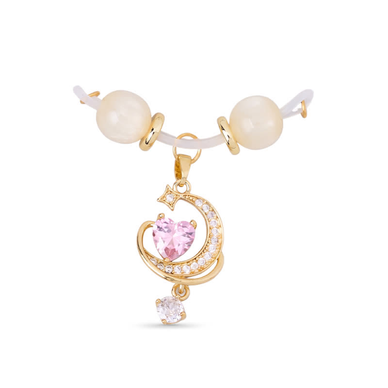 Moon Heart Adjustable Non-Piercing Nipple Rings - image 1