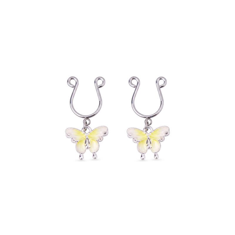 Butterfly Adjustable Fake Nipple Rings - Yellow - 2 pack (one pair) - image 11