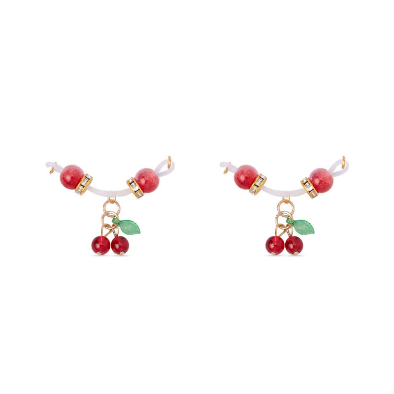 Cherry Adjustable Non-Piercing Nipple Rings - Red - 2 pack (one pair) - image 3