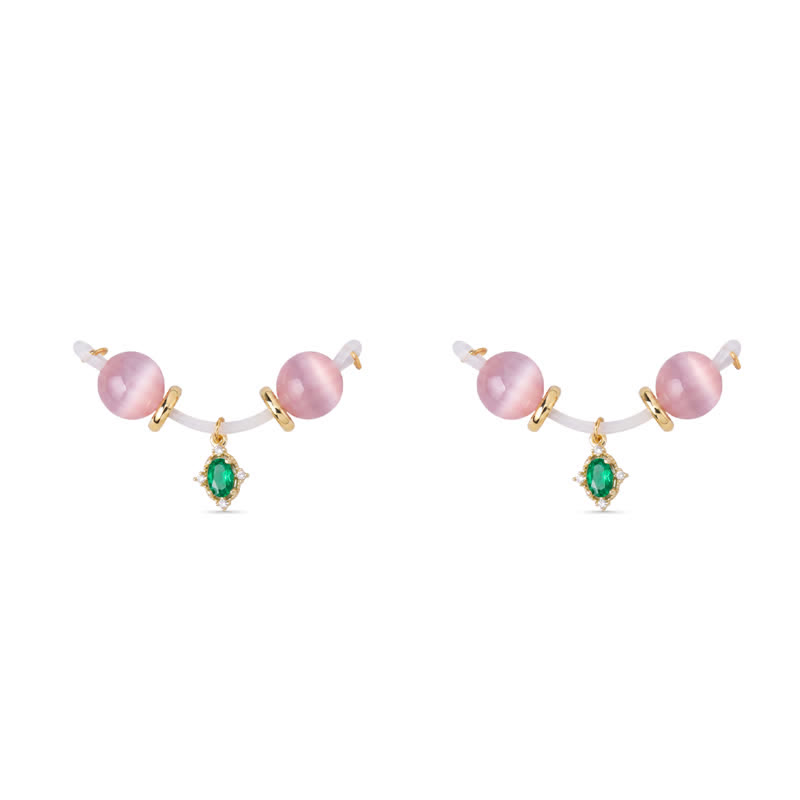 Red Crystal Adjustable Non-Piercing Nipple Rings - Green - 2 pack (one pair) - image 4