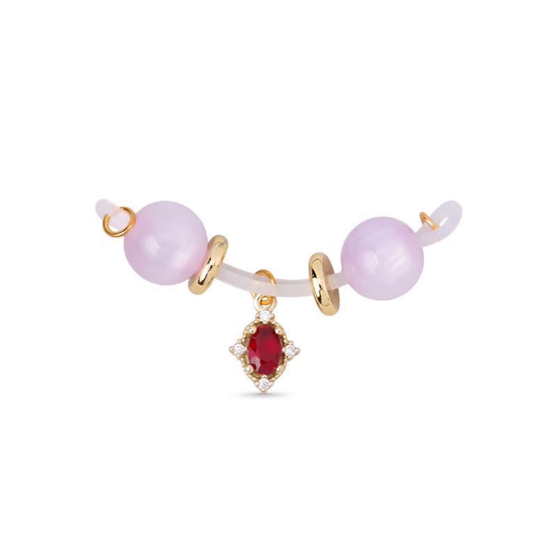 Red Crystal Adjustable Non-Piercing Nipple Rings - image 1