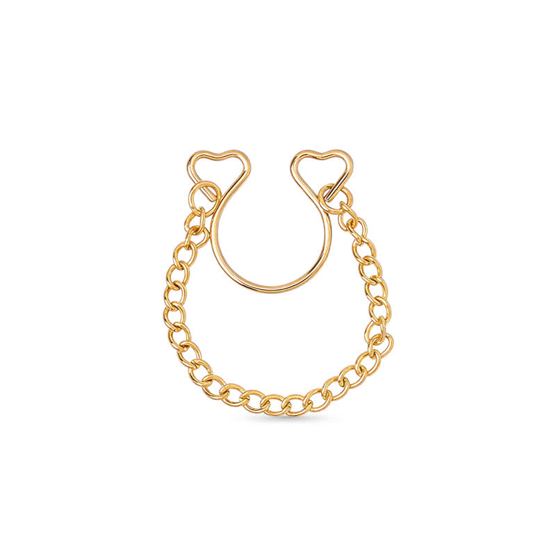 Chain Adjustable Fake Nipple Rings - image 1