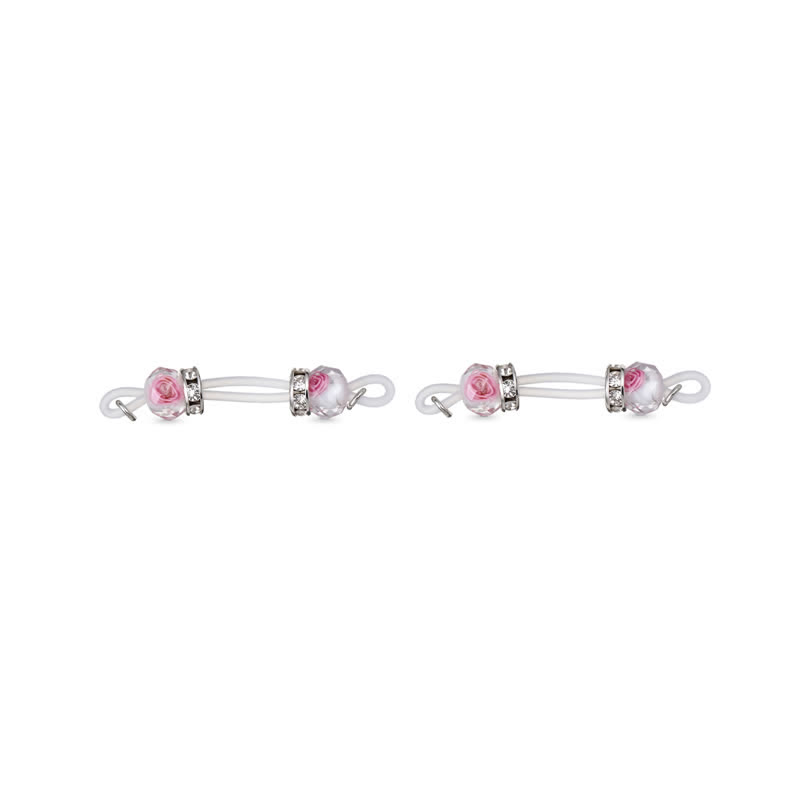 Rose Faceted Adjustable Non-Piercing Nipple Rings - Pink - 2 pack (one pair) - image 6