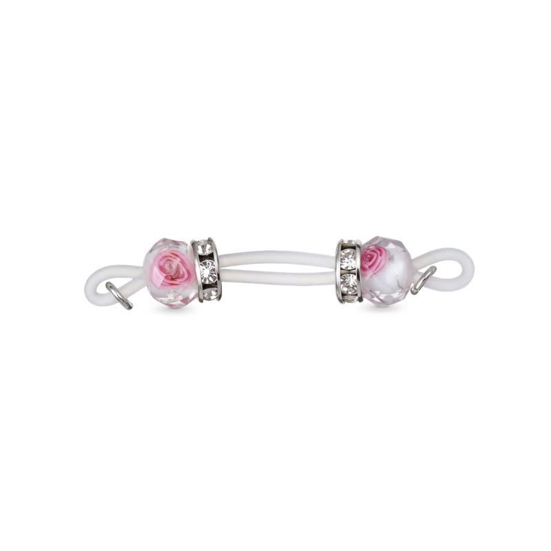 Rose Faceted Adjustable Non-Piercing Nipple Rings - image 4