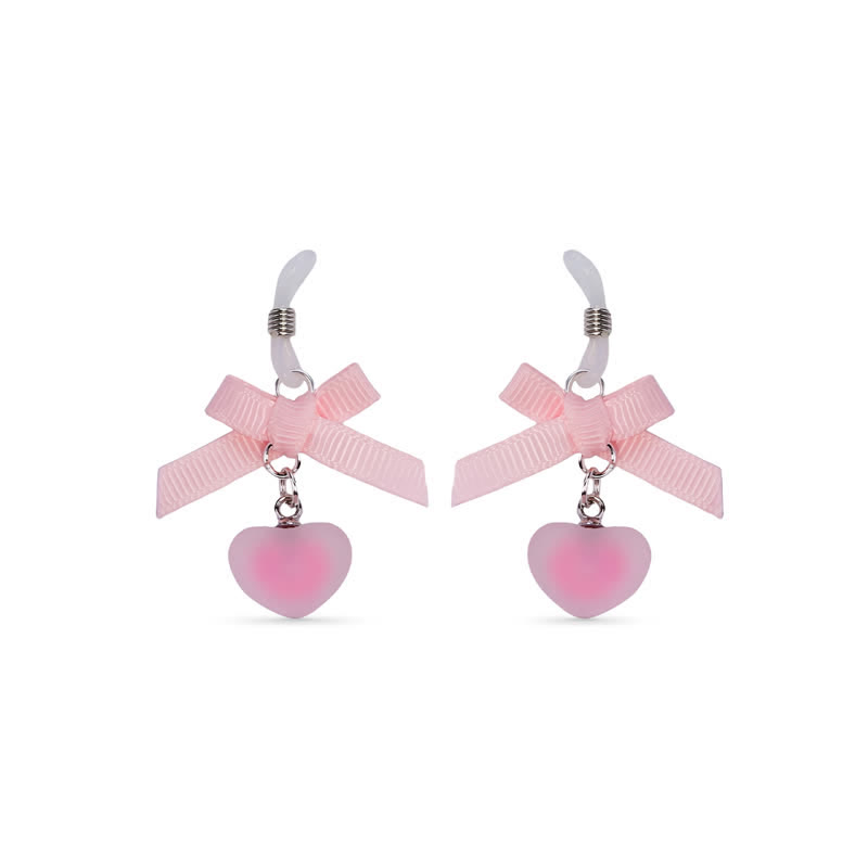 Pink Bow Heart Adjustable Non-Piercing Nipple Rings - Nipple Rings - image 2