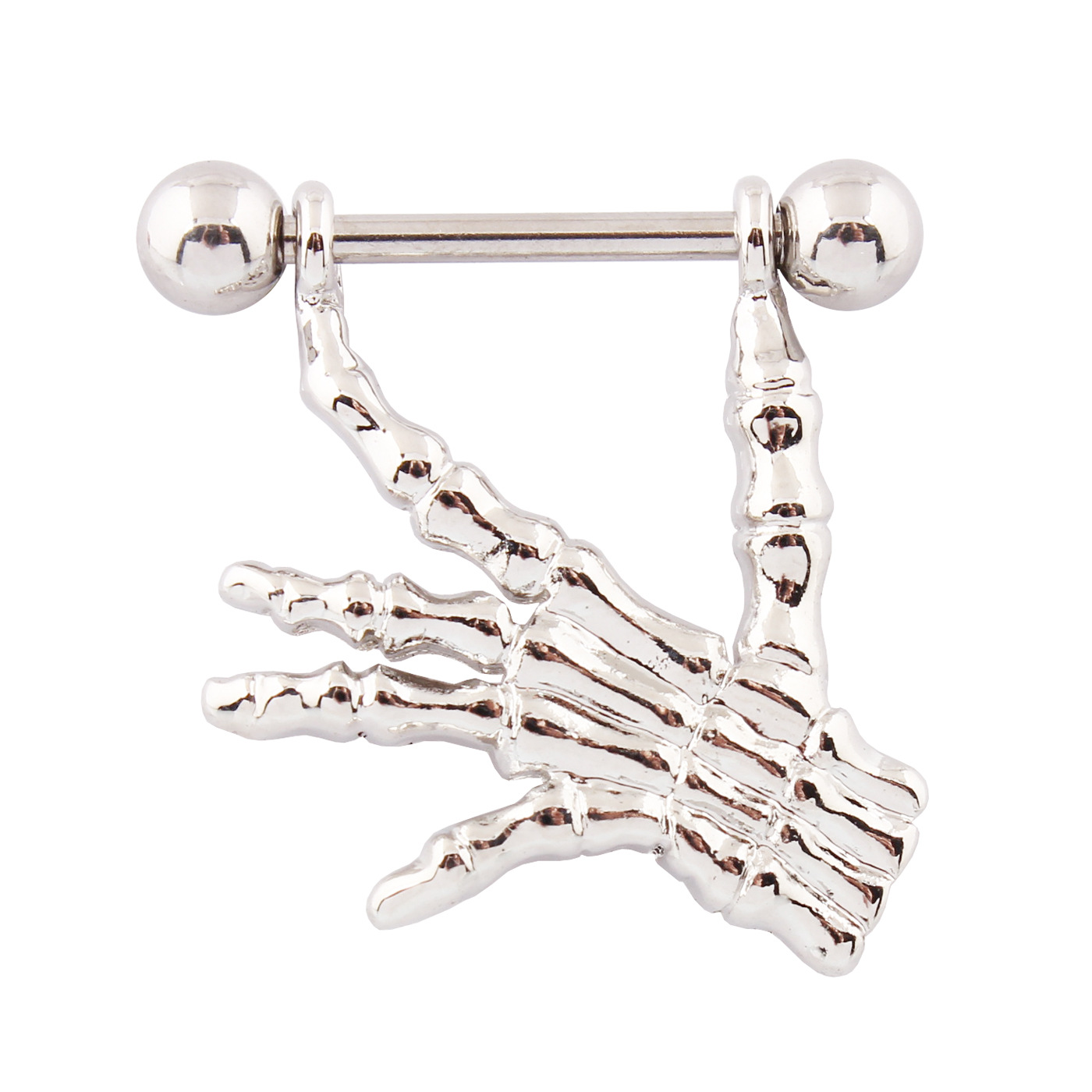 14G Gem Gothic Claw Barbell Nipple Rings - image 1