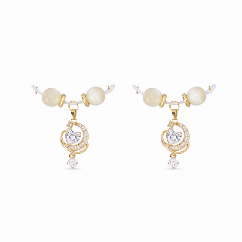 Moon Heart Adjustable Non-Piercing Nipple Rings - Gold - 2 pack (one pair) - image 7
