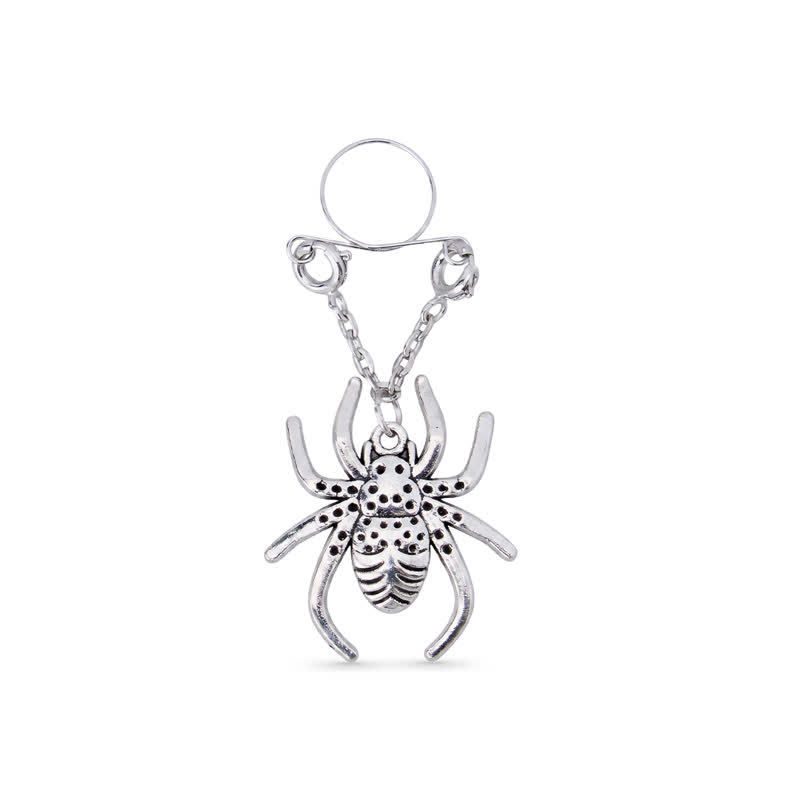 Springy Spook Spider Adjustable Non-Piercing Nipple Rings - image 1