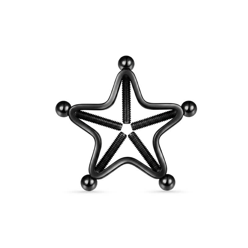 Star Adjustable Non-Piercing Nipple Rings - image 1