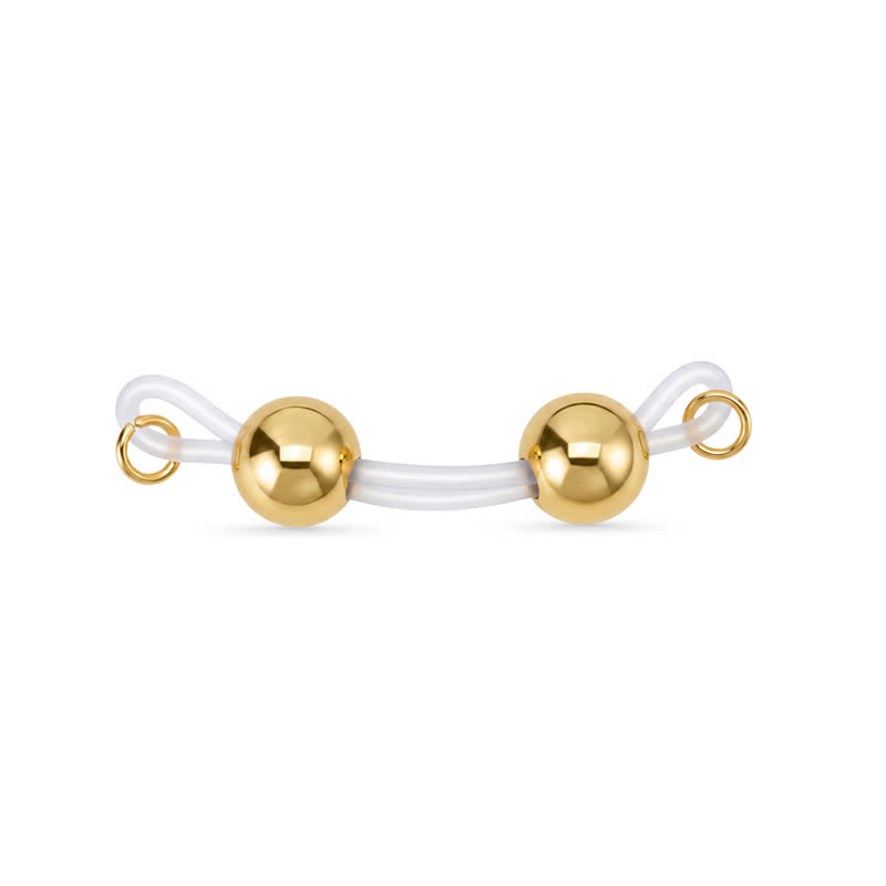 Gold Ball Silicone Adjustable Non-Piercing Nipple Rings - image 1