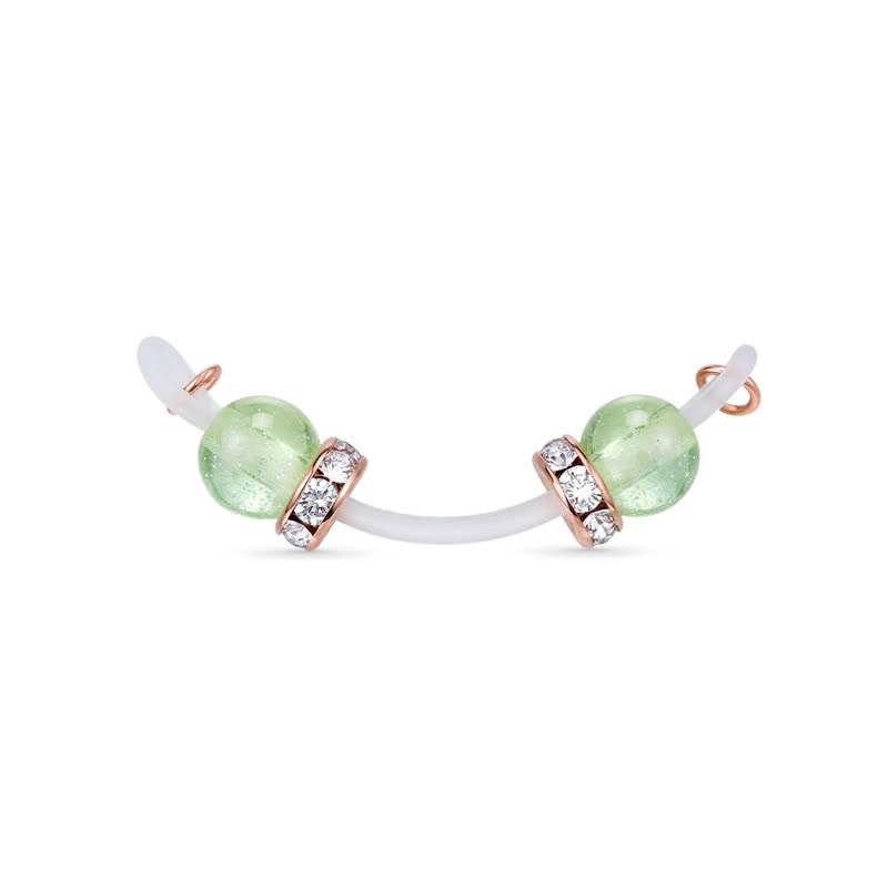 Green Mermaid Beaded Non-Piercing Nipple Rings - image 1