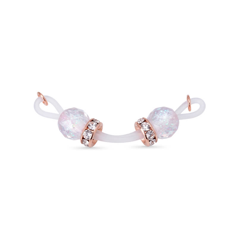 Violet Mermaid Beaded Non-Piercing Nipple Rings - image 1