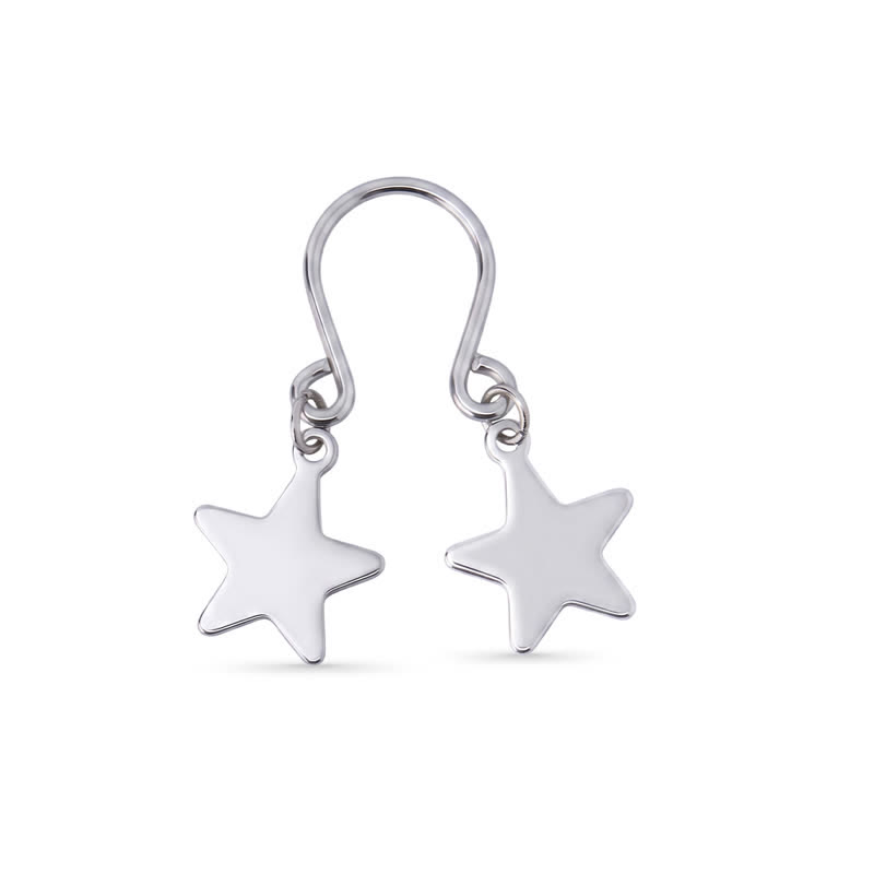 Five-Star U-Bend Non-Piercing Nipple Rings - image 1