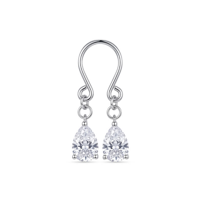 Water Drop U-Bend Non-Piercing Nipple Rings - image 1