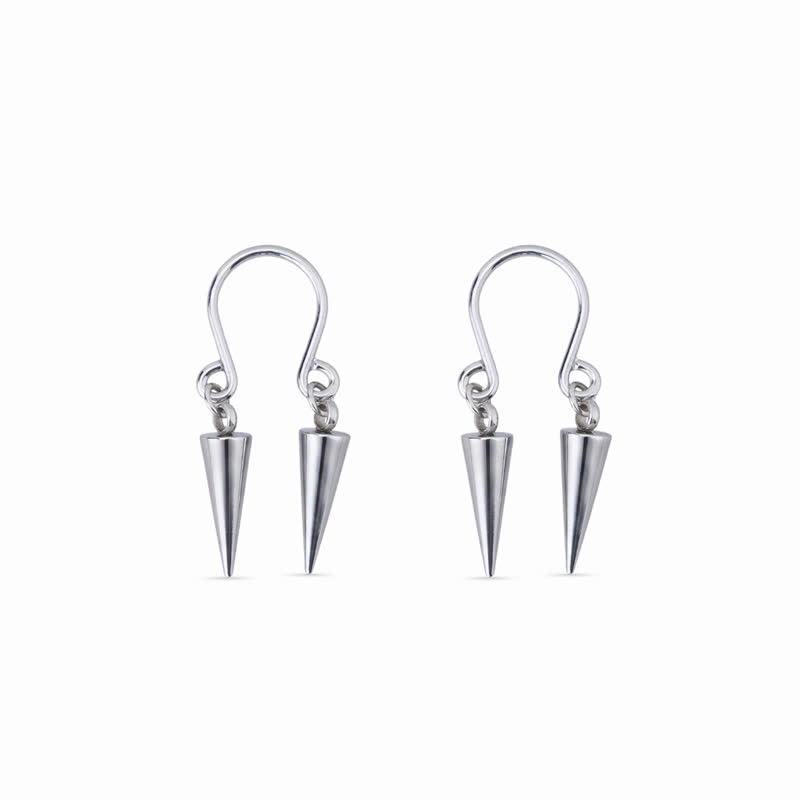 Spike U-Bend Non-Piercing Nipple Rings - Silver - image 2