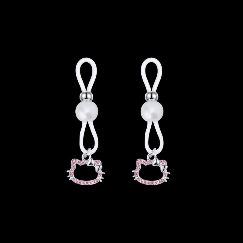 Kitty Cat Non-Piercing Nipple Rings - image 5