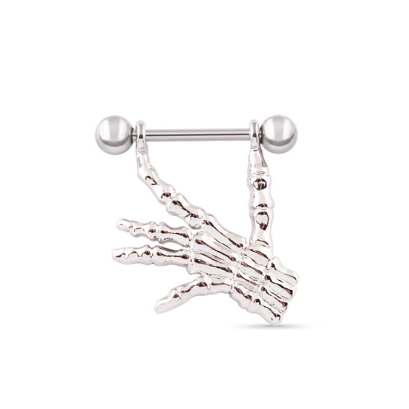 14G Gem Gothic Claw Barbell Nipple Rings - image 1