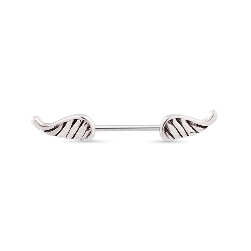 14G Angel Wing Barbell Nipple Rings - image 1