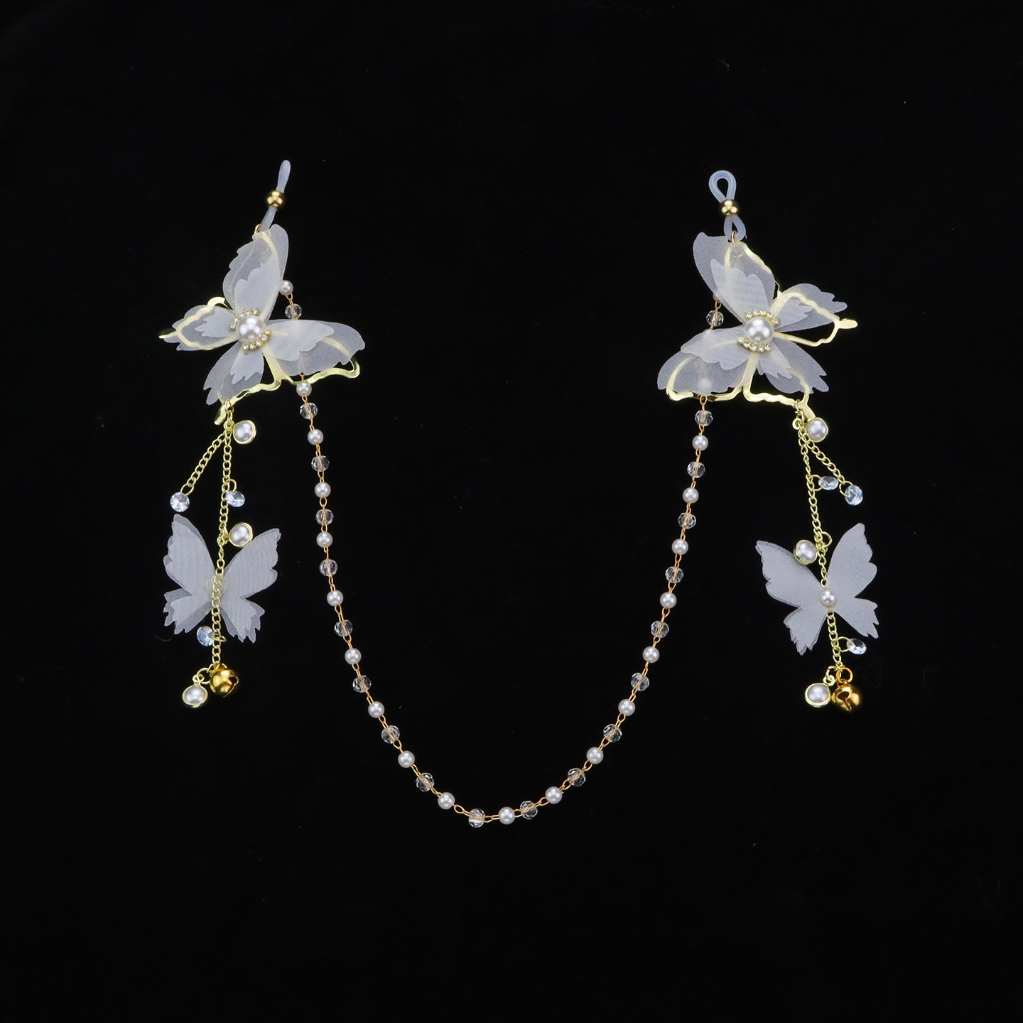 Butterfly Bell Elastic Adjustable Nipple Rings - LoopChain - image 1