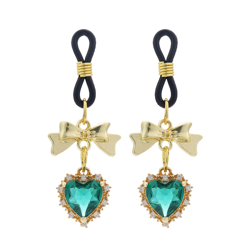 Butterfly Heart Invisible Non-Piercing Nipple Rings - GreenA - image 2