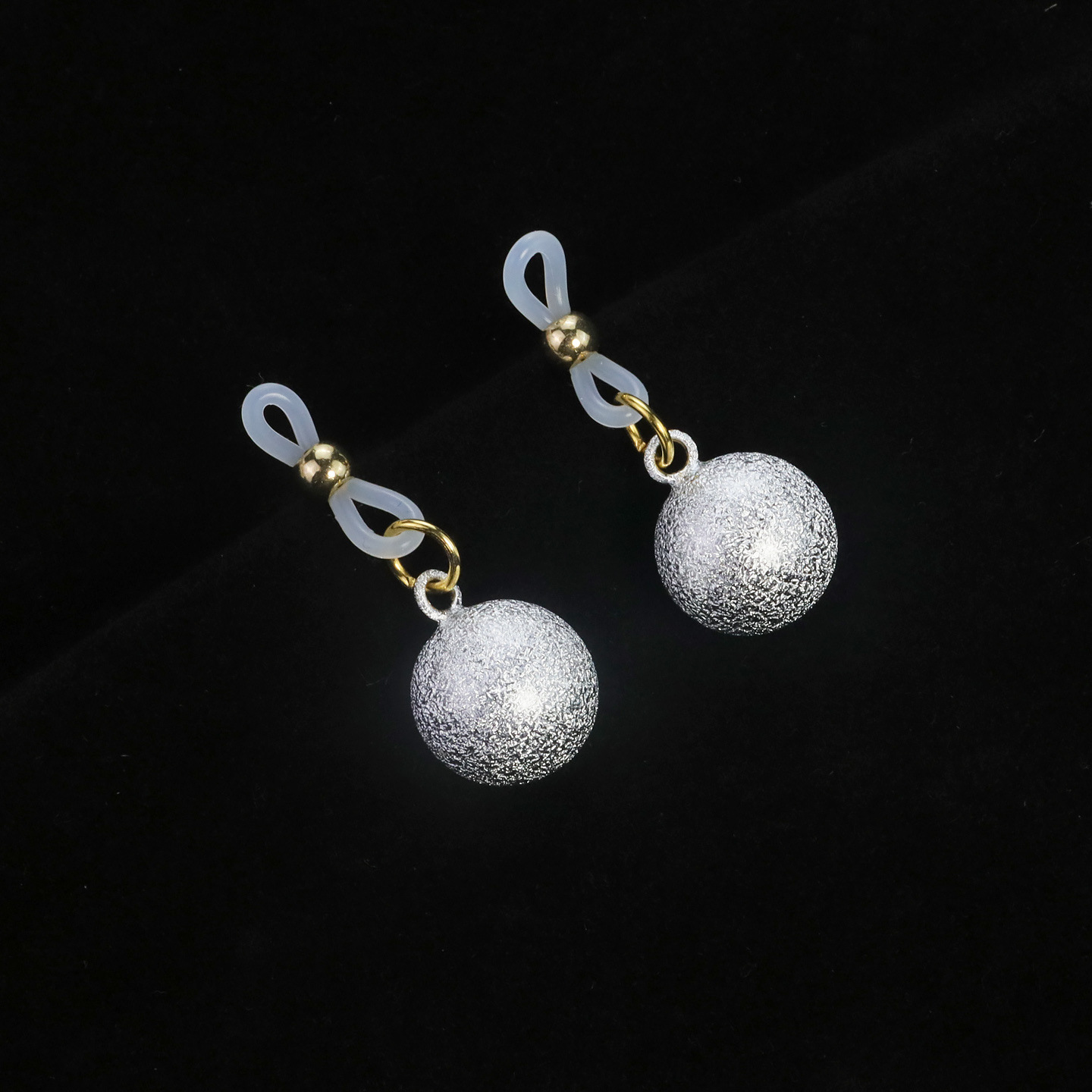 Bell Cherry Blossom Elastic Non-Piercing Nipple Rings - ClearSilver - image 9