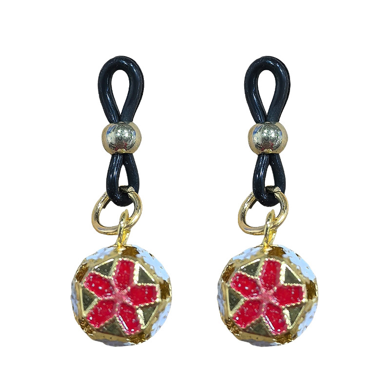 Gold Mouse Bell Non-Piercing Nipple Rings - RedFlower - image 3