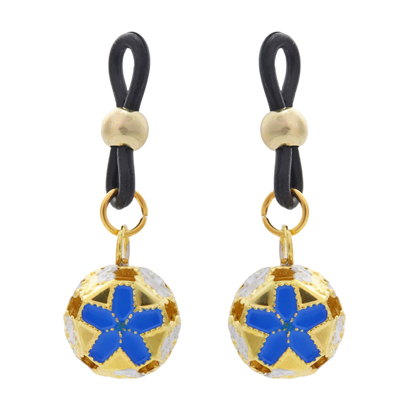 Gold Mouse Bell Non-Piercing Nipple Rings - RoyalBlueFlower - image 4